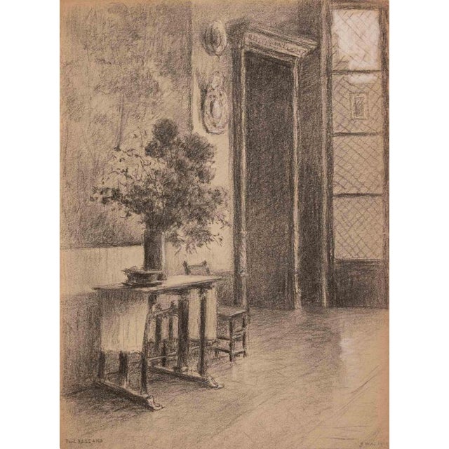 Pencil drawing on paper. Hand signed in pencil lower left. Very good condition. This piece is attributed to the mentioned...