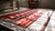 Textile 1940s Red Gray Figural Vintage Zapotec Mexico Yei Rug 4' 7" X 7' 7" Handmade Wool Carpet For Sale - Image 7 of 7