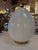 Vintage Mazzega Murano Glass Ovoid Table Lamp – White Striped Art Glass For Sale In Los Angeles - Image 6 of 9