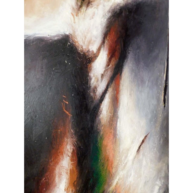 Larry Fodor "Passing Shaman" 1989 Original Oil on Canvas Custom Framed Hand Signed For Sale - Image 9 of 10