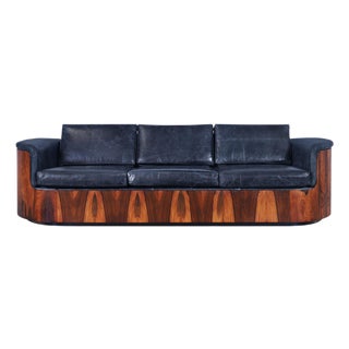 Mid-Century Modern Brazilian Rosewood Sofa by Selig For Sale