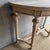Vintage Style Demi Console With Carvings and Distressed Painted Finish For Sale - Image 9 of 14