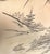 Vintage Asian Bronze Hand Etched Large 18" Tray, Pagoda Landscape, Signed For Sale - Image 9 of 12