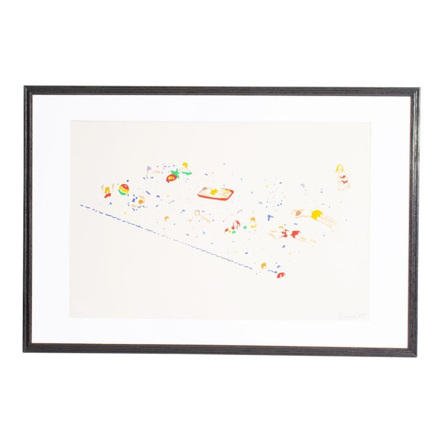 1978 “Swimming Pool” Serigraph Print by Roger Benedetti For Sale