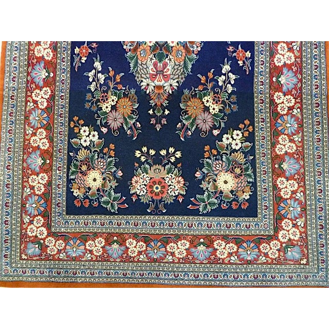 Ghom Rug in Wool and Cotton, 1980s For Sale - Image 3 of 11