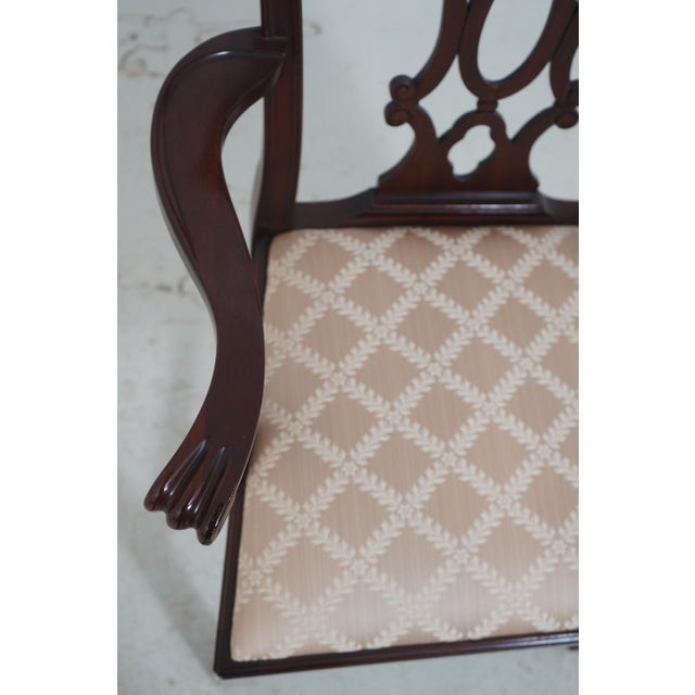 Set of 8 Henkel Harris Mahogany Dining Chairs For Sale In Philadelphia - Image 6 of 18