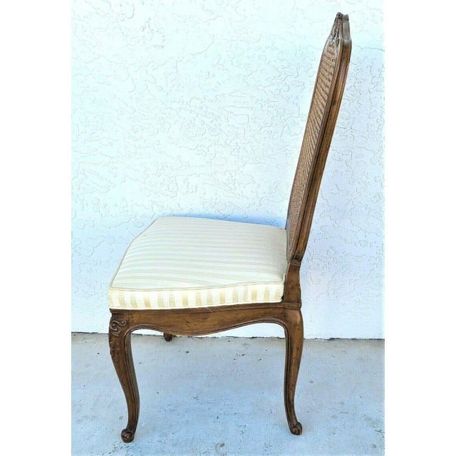 Henredon French Provincial Cane Back Dining Chairs Model 2377 Set of