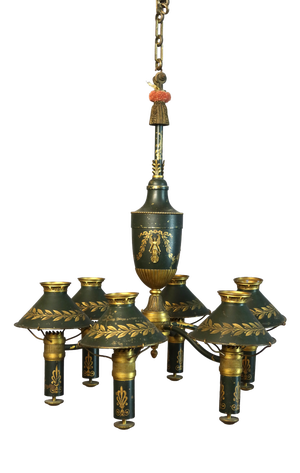 Empire Style Oil Lamp Chandelier