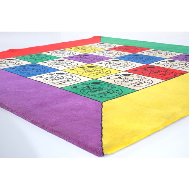 Modern Rug by Jean-Charles De Castelbajac for Ko & Co, 1970s For Sale - Image 3 of 6