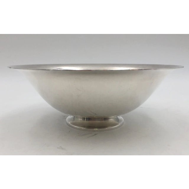 Mid 20th Century Georg Jensen Sterling Silver Hand Hammered 575D Mint Dish Bowl For Sale - Image 5 of 5
