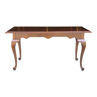 Ethan Allen Georgian Court Cherry Console Table For Sale