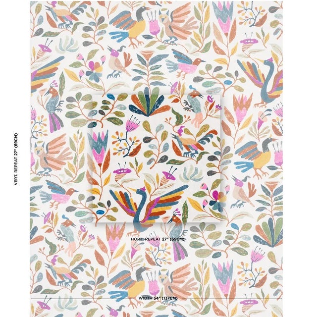 Based on art by Abel Macias, Canopy in multi-birds is a playful mid-scale design that derives its fanciful floral and...