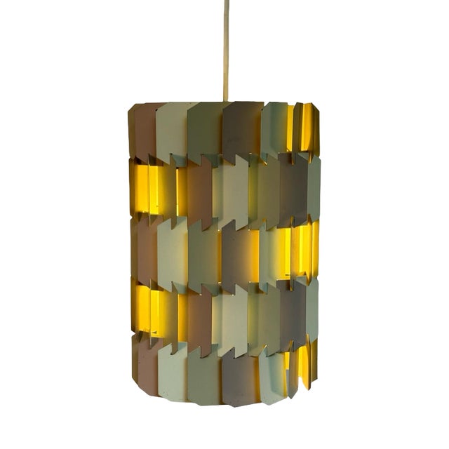 Danish Pendant Lamp in Metal by Louis Weisdorf for Lyfa, 1960s For Sale
