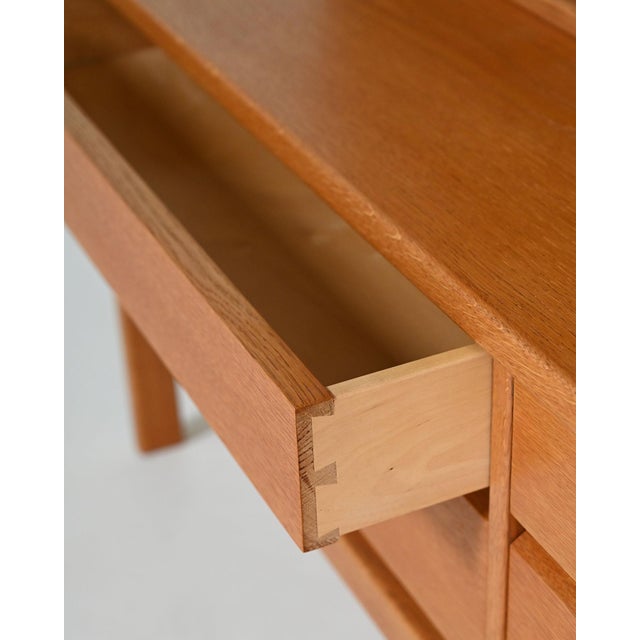 Vintage Scandinavian Oak Bookcase, 1960s For Sale - Image 9 of 11