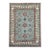 Blue-Gray Kazak Wool Tribal Area Rug, Natural Dye, 6'4" X 9'8" For Sale