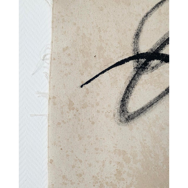 Female Painting on Unprimed Canvas by Anna Pepe For Sale - Image 4 of 7