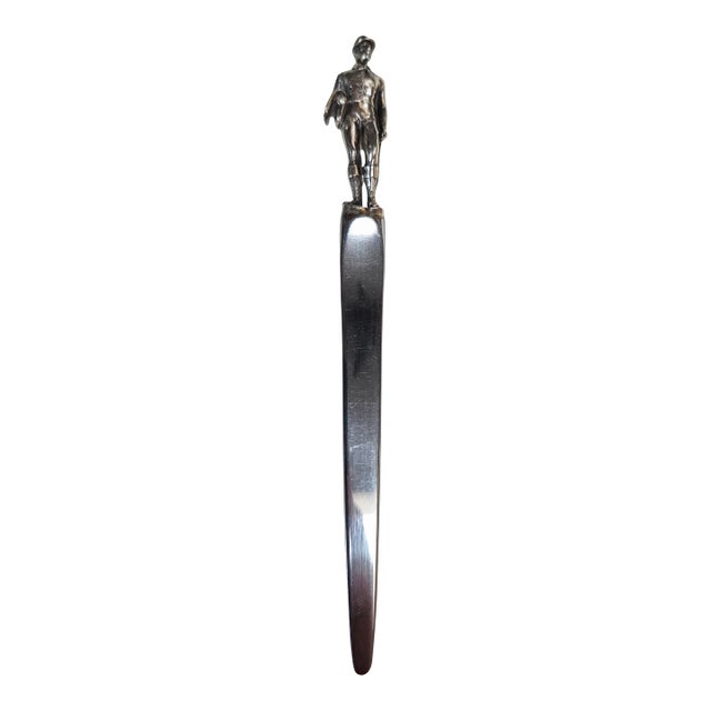 Tiffany & Co Sterling Equestrian Jockey Letter Opener For Sale