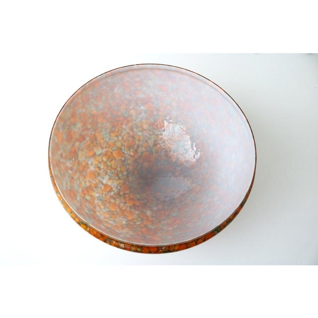 Large Vintage Mushroom Lamp in Orange Art Glass from Peill & Putzler, 1970s For Sale - Image 18 of 18