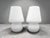 White Murano Glass Lamps, 1980s, Set of 2 For Sale - Image 8 of 8