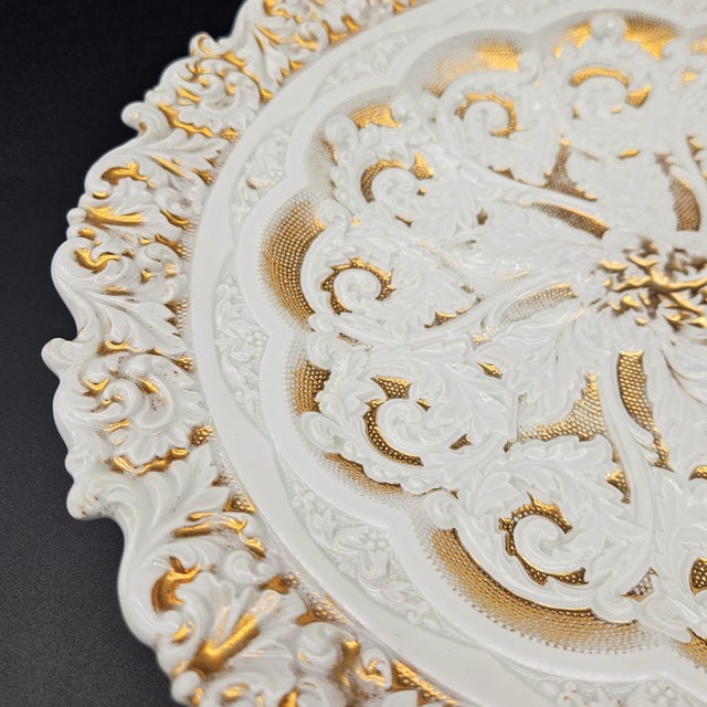 Large Meissen Porcelain Dessert Bowl from Meissen Porcelain, 1855 For Sale - Image 3 of 6