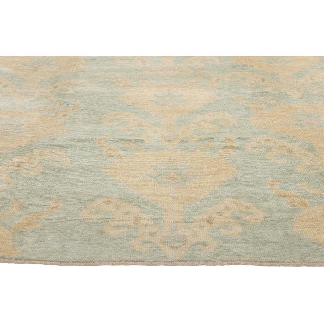 Vintage Modern Turkish Oushak Rug - 09'03 X 12'06 For Sale - Image 4 of 12