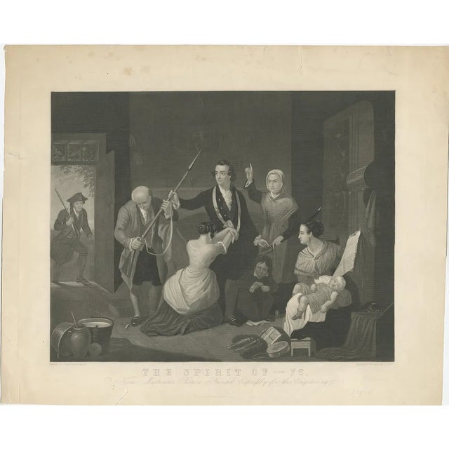 After Tompkins Harrison Matteson, Scene in American Revolution, Spirit of '76, 1862, Print For Sale