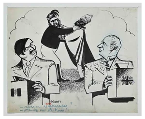 Bernard Bécan, France and Great Britain, Original China Ink, Mid 20th-Century