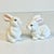 Boho Chic 1950s Vintage Boho Chic Arts & Crafts Ceramic Bunny Figural - A Pair For Sale - Image 3 of 15