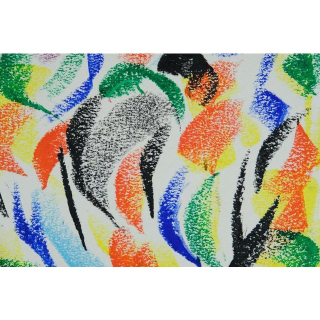 Modern Françoise Galle, Abstract Dance, 1940, Pastel on Paper For Sale - Image 3 of 6