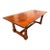 Mahogany English Country Rustic Farmhouse Dining Table, Circa 1980 For Sale