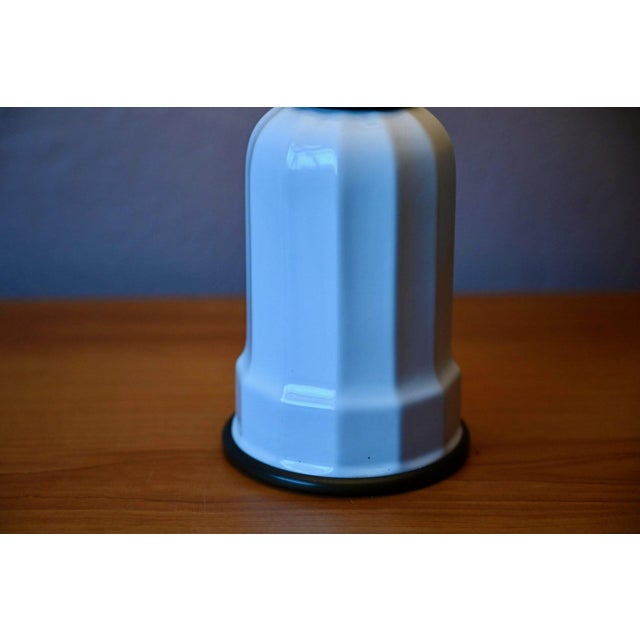 Ceramic Scandinavian Heiberg Sohølm Lamp in Porcelain and Brass, 1960s For Sale - Image 7 of 13