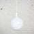 1960s Mid Century Modern Large Globe Pendant Light Blown Milk Glass by Lite Trend of La Palma Ca For Sale - Image 12 of 12