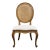 White of Mebane Country French Provincial Caned Round Back Dining Side Chair For Sale