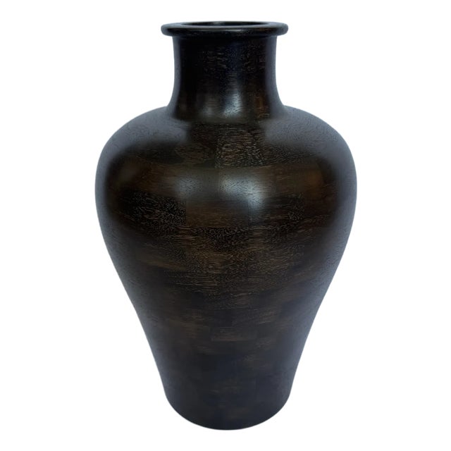 "Korea" Walnut Vase For Sale