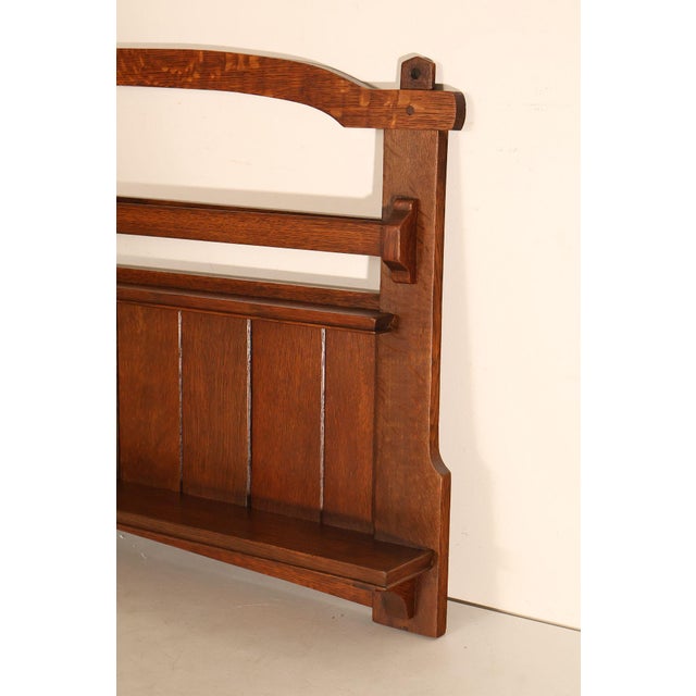 Antique Gustav Stickley Mission Oak Plate Rack #903 For Sale - Image 11 of 18
