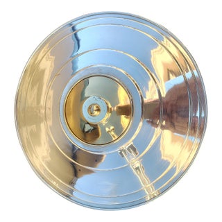 1970s Back Lit Wall Light Silverplated For Sale