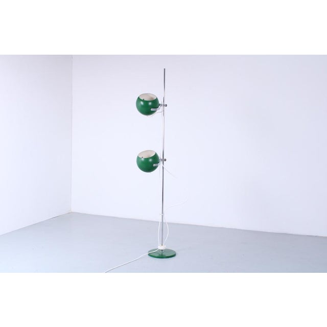 Adjustable Green Double Eyeball Globe Floor Lamp from Anvia, 1970s For Sale - Image 12 of 18