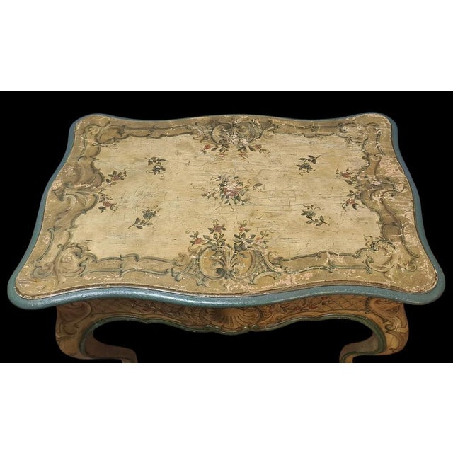 End of the 19th Century Painted Table, Liguria For Sale - Image 5 of 11