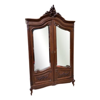 Antique Art Nouveau Wardrobe, 1910 For Sale