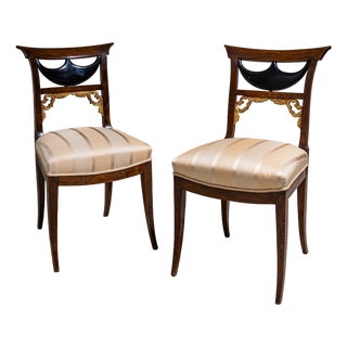 Biedermeier Side Chairs, Central Germany, 1830s, Set of 2 For Sale