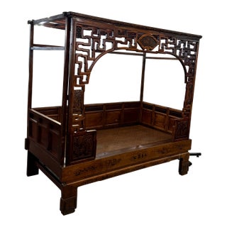Twin Size Vintage Chinoiserie Wedding Bed For Sale