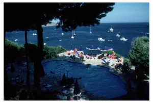 Slim Aarons, Il Pellicano Pool, Limited Edition Estate Stamped Photographic Print, 1960s
