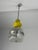 Metal Space Age Pendant Lamps in Yellow Murano Glass, 1970s, Set of 2 For Sale - Image 7 of 15