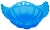 Vintage Blue Cut-Glass Dish For Sale - Image 4 of 5