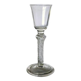 Early Single-Series Air Twist Stem Wine Glass For Sale