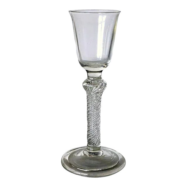 Early Single-Series Air Twist Stem Wine Glass For Sale