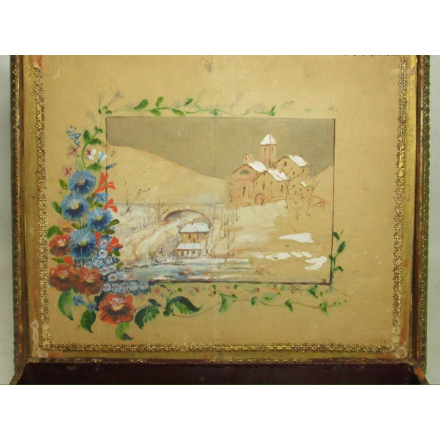 Antique Italian Painted Jewelry Box For Sale - Image 10 of 18