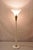 Vintage Postmodern Art Deco Figural Frosted Acrylic & Glass Torchiere Floor Lamp For Sale - Image 10 of 13