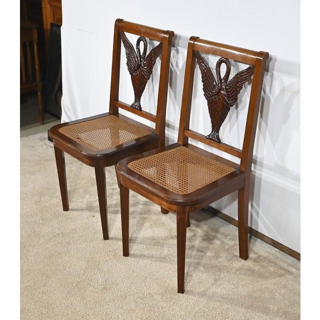 Set of Antique Mahogany Chairs For Sale - Image 3 of 18