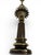 Monumental Brass finish marked Stiffel lamp with Glass Globe and the original Finial. Original Stiffel Lamp Shade...